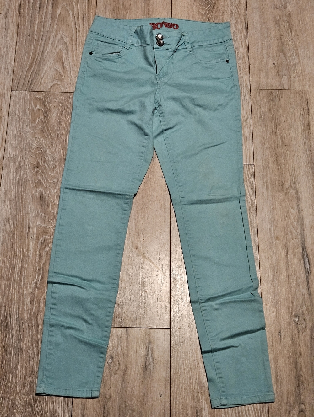 Bongo Skinny Leg Turquoise Pants Junior's 11 Vintage